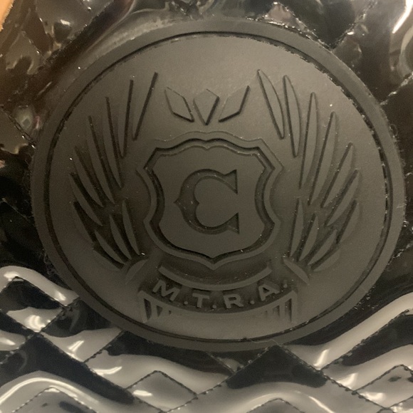 Consuela Black Quilted Tote with Tan Accents - Picture 2 of 15